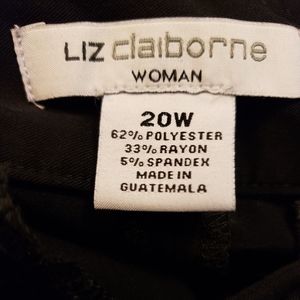 Black 20W Liz Claiborne dress pants